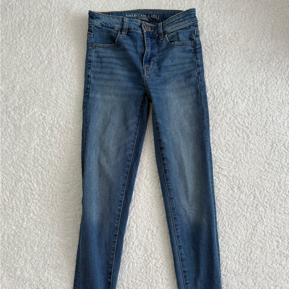 American Eagle Outfitters Dark Blue Skinny Jeans